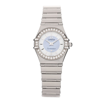 Omega Stainless Steel Diamond Bezel 23mm Constellation Quartz Watch 1466.84.00 1 of 4