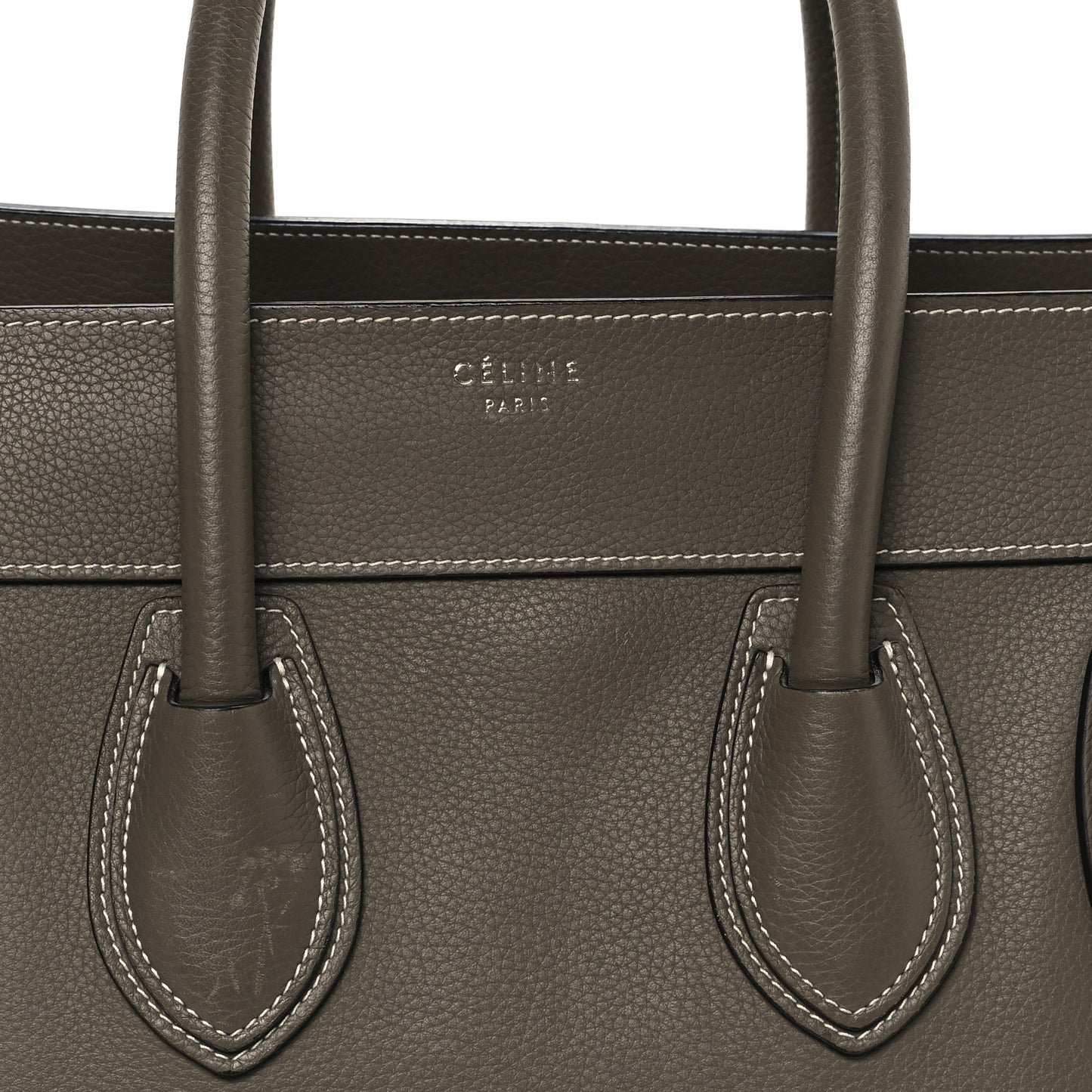 Drummed Calfskin Mini Luggage Souris