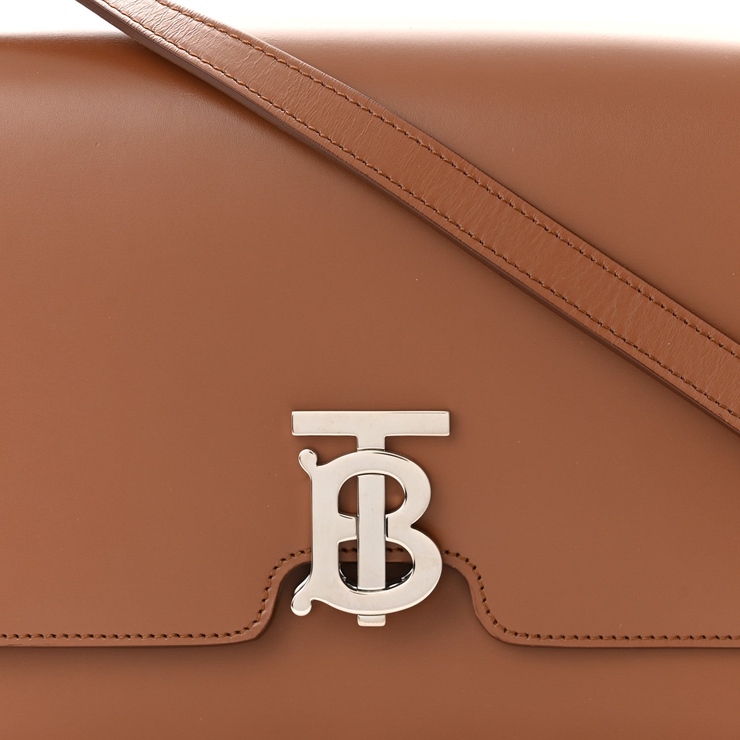 Burberry Calfskin Medium TB Bag Malt Brown 7 of 10