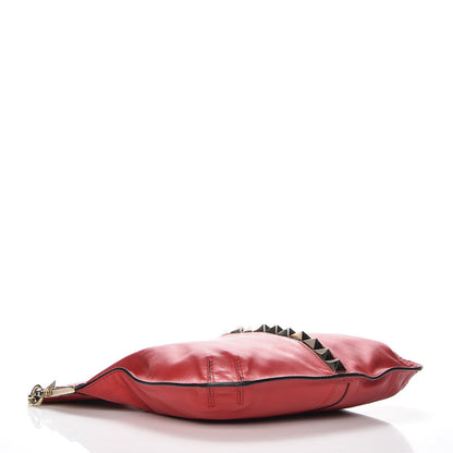 Valentino Garavani Nappa Va Va Voom Fold Over Chain Clutch Rosso Valentino 4 of 10