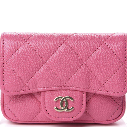 Chanel Caviar Quilted Flap Chain Waist Bag Pink 11 of 12