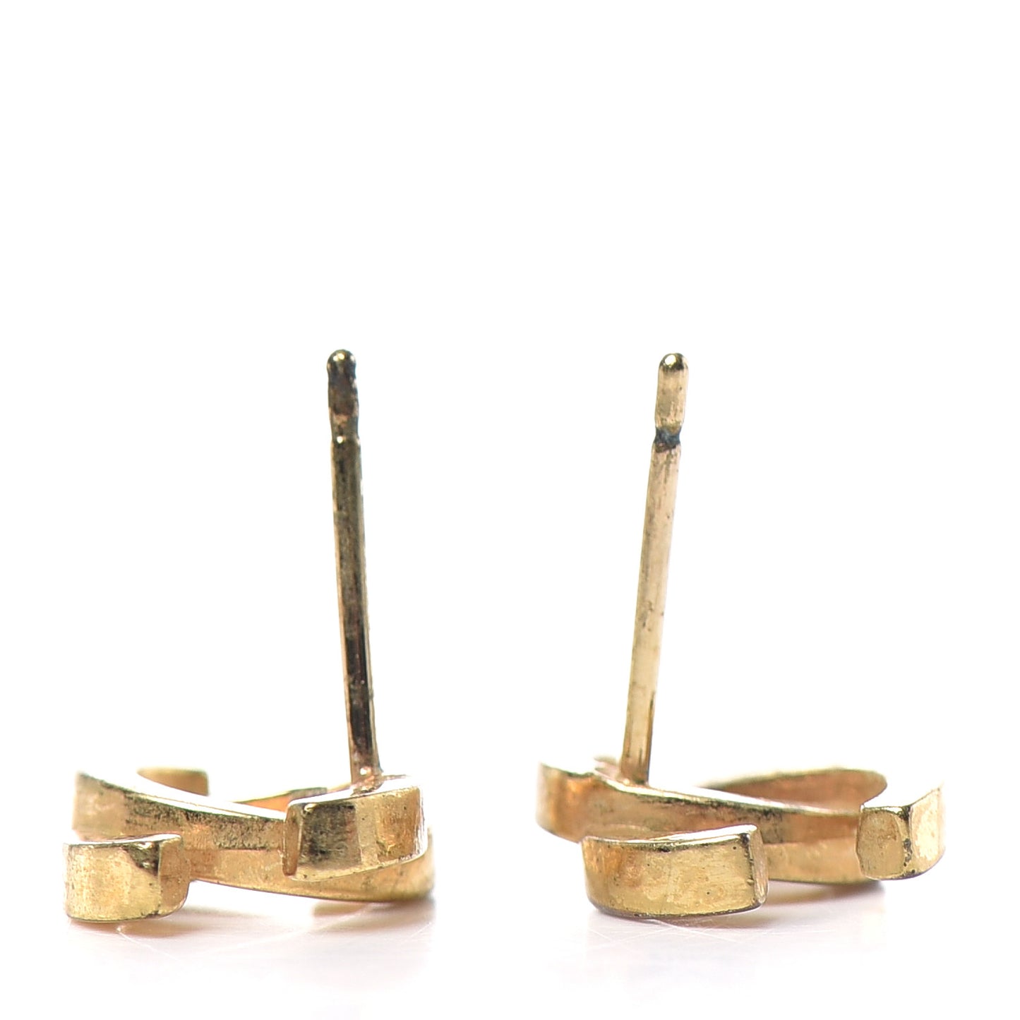 Metal CC Earrings Gold