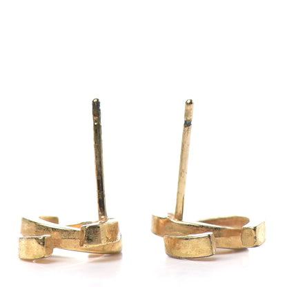 Chanel Metal CC Earrings Gold 3 of 3