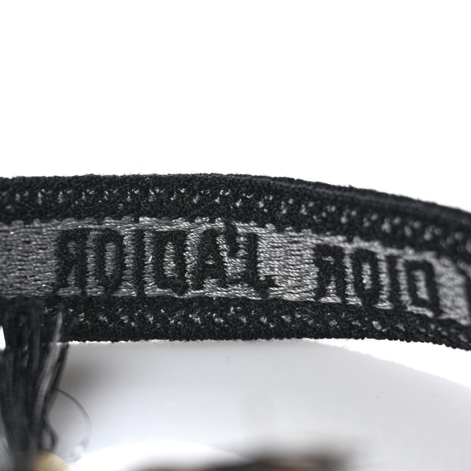 Christian Dior Woven Cotton J'Adior Friendship Bracelet Set Gold Silver 5 of 5