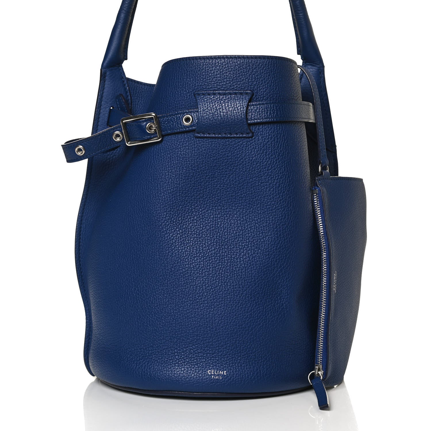 Celine Supple Grained Calfskin Big Bag Bucket Cobalt 8 of 12