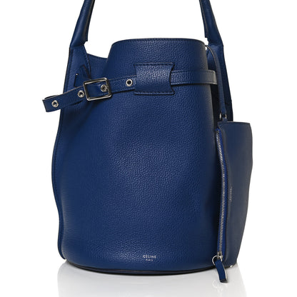 Celine Supple Grained Calfskin Big Bag Bucket Cobalt 8 of 12