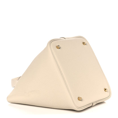 Hermes Taurillon Clemence Picotin Lock 22 MM Craie 4 of 10