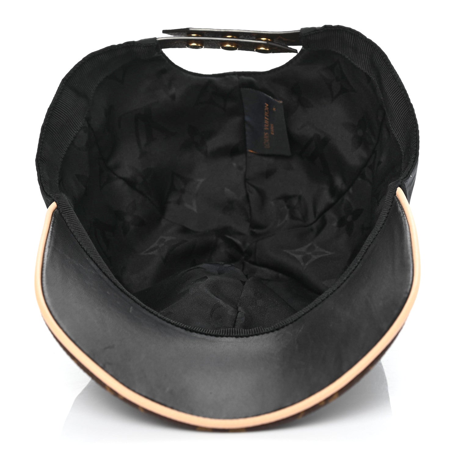 Louis Vuitton Polyester Silk Monogram LV Get Ready Cap M Black 4 of 5