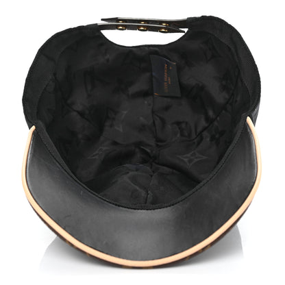 Louis Vuitton Polyester Silk Monogram LV Get Ready Cap M Black 4 of 5