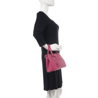 Prada Saffiano Lux Small Galleria Double Zip Tote Fuxia 2 of 14