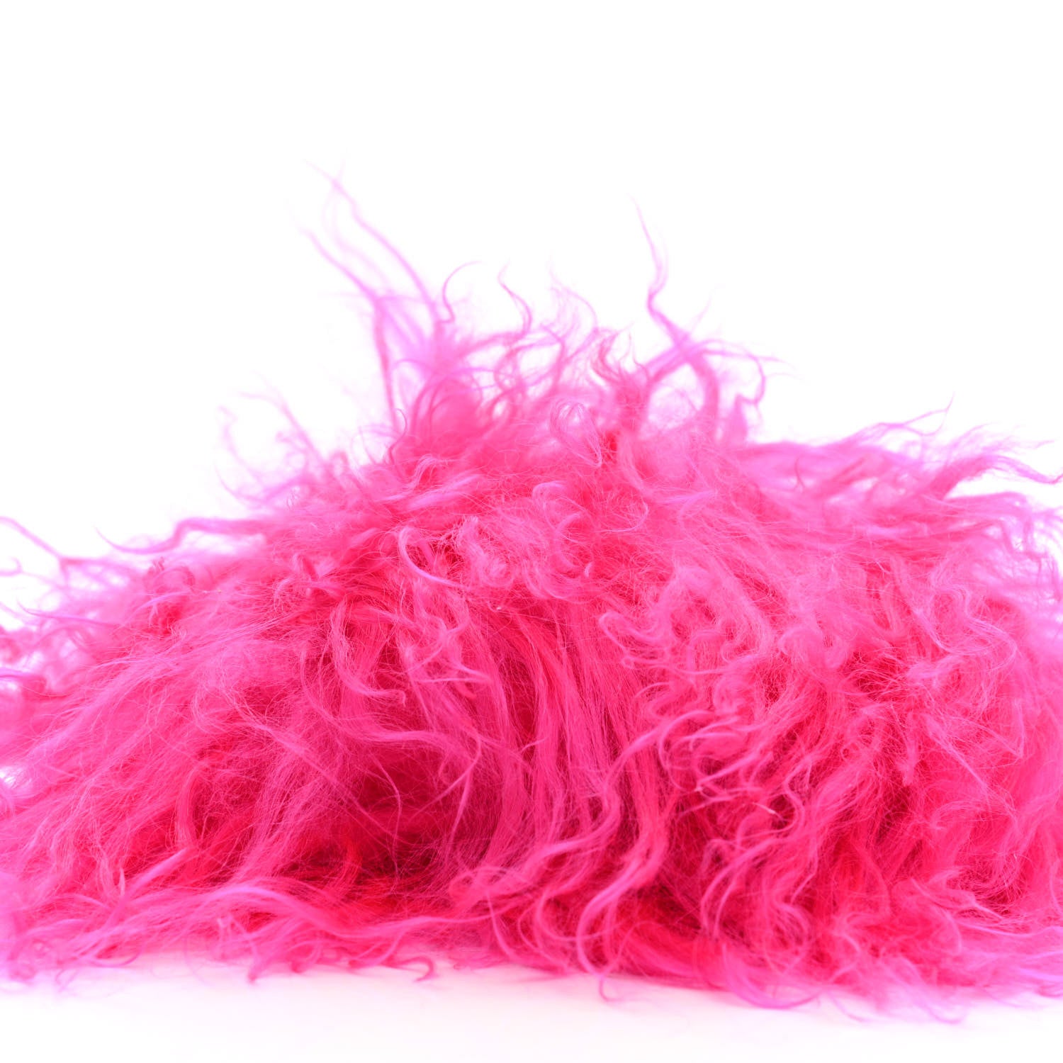 Saint Laurent Fur Mini Pac Pac Pouch On Chain Fuchsia 10 of 12