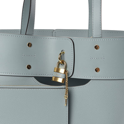 Chloe Smooth Grained Calfskin Medium Aby Tote Faded Blue 7 of 9