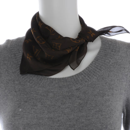 Louis Vuitton Silk Monogram Bandana Marron 3 of 4