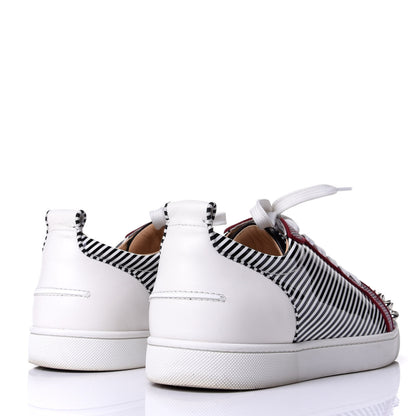 Christian Louboutin Denim Nappa Mens Louis Junior Spikes Orlato Flat Sneakers 42 Multicolor 4 of 11