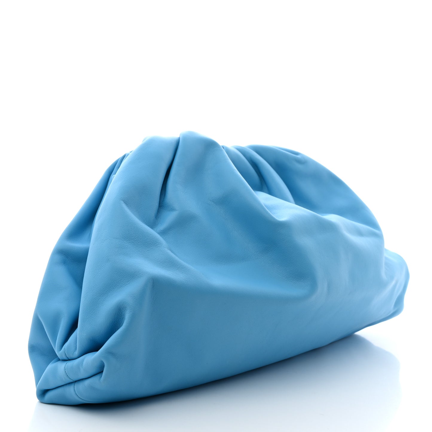 Smooth Butter Calf The Pouch Oversized Clutch Sky Blue