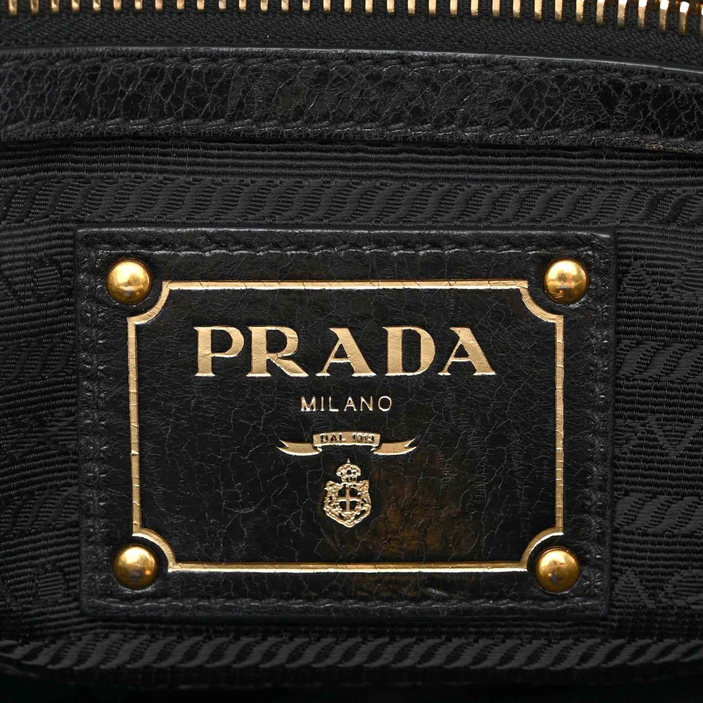 Vitello Shine Shopping Satchel Black