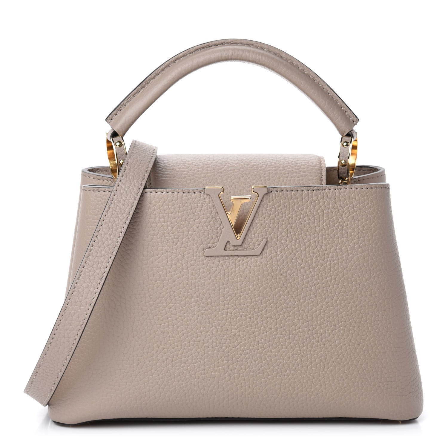 Louis Vuitton Taurillon Capucines BB Galet 1 of 10