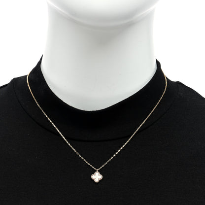 Van Cleef & Arpels 18K Rose Gold Carnelian Sweet Alhambra Pendant Necklace 2 of 4