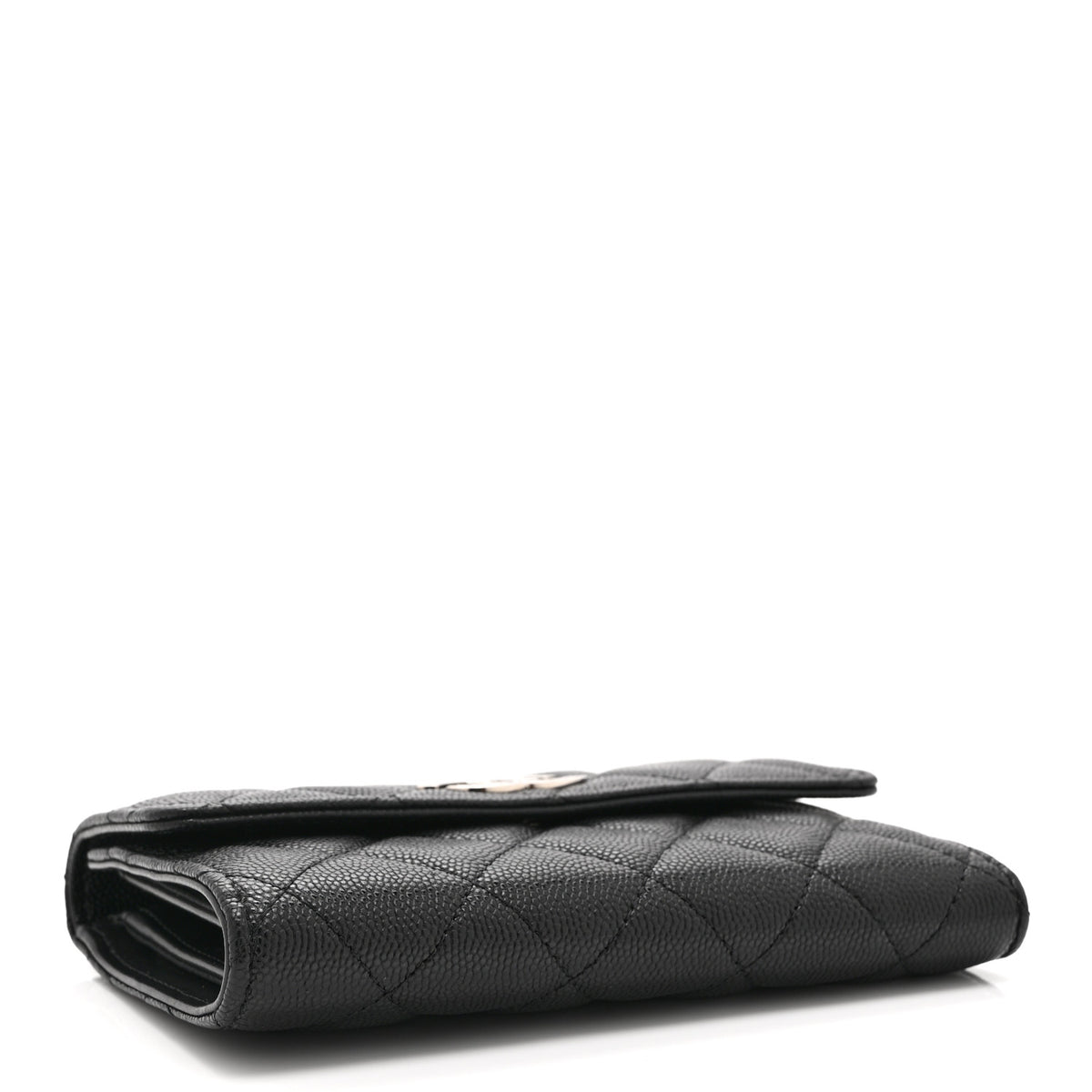 Chanel Caviar Quilted Coco Chanel CC Medium Flap Wallet Black 4 of 11