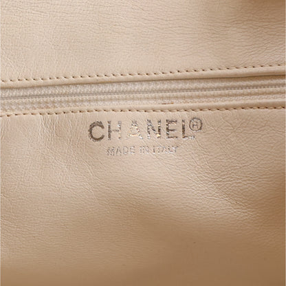 Chanel Canvas Quilted Logo Bowler Bag Grey 6 of 10