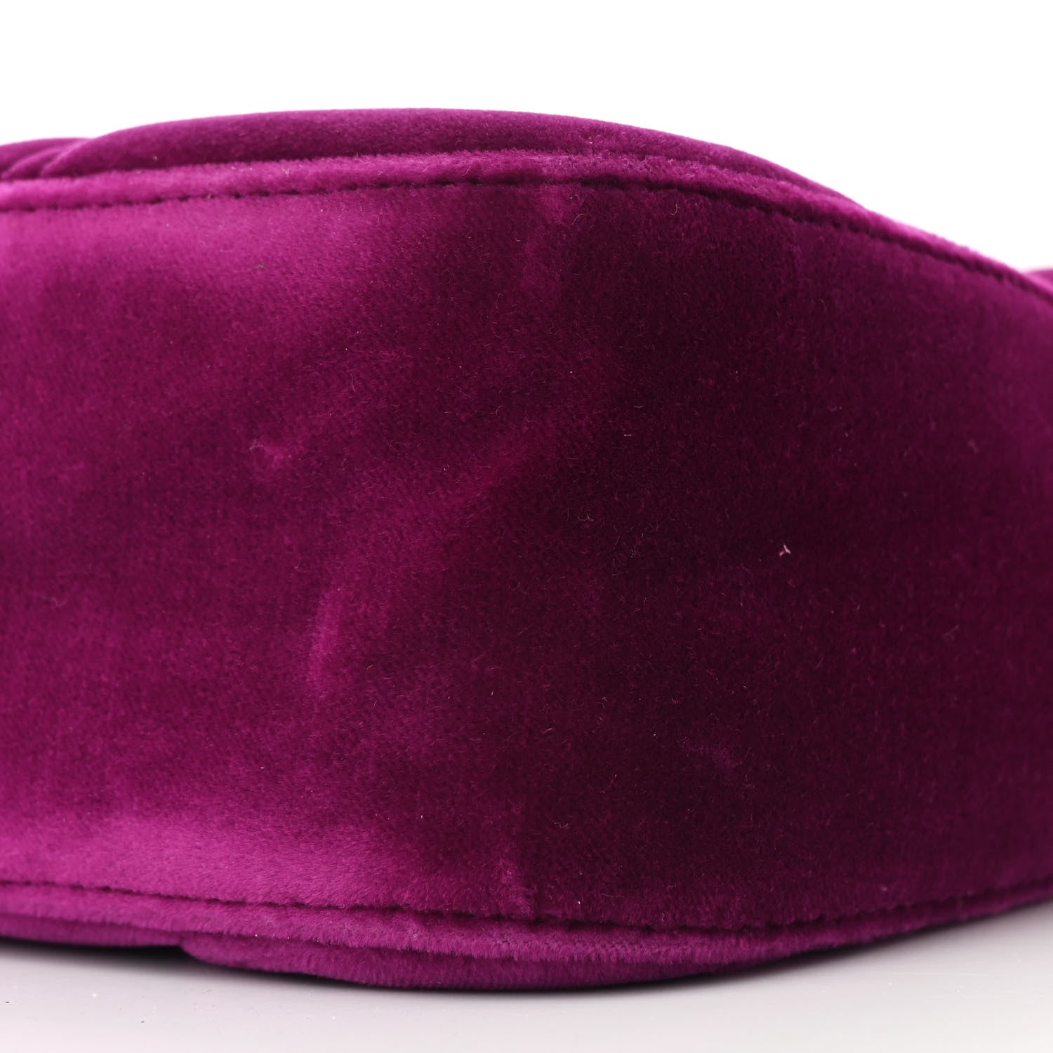 Gucci Velvet Matelasse Medium GG Marmont Shoulder Bag Fuchsia Violet Cyclamen 10 of 10