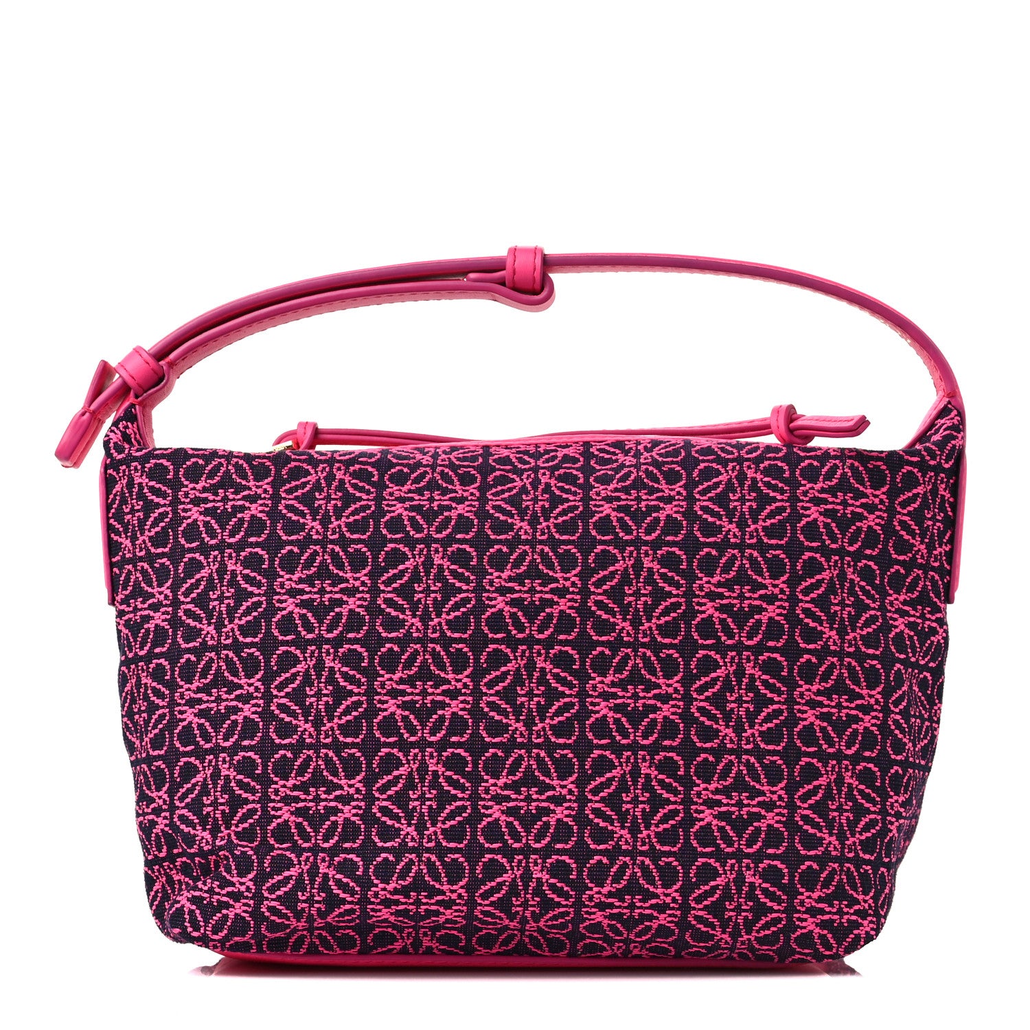 Loewe Jacquard Anagram Calfskin Small Cubi Bag Pink 1 of 8