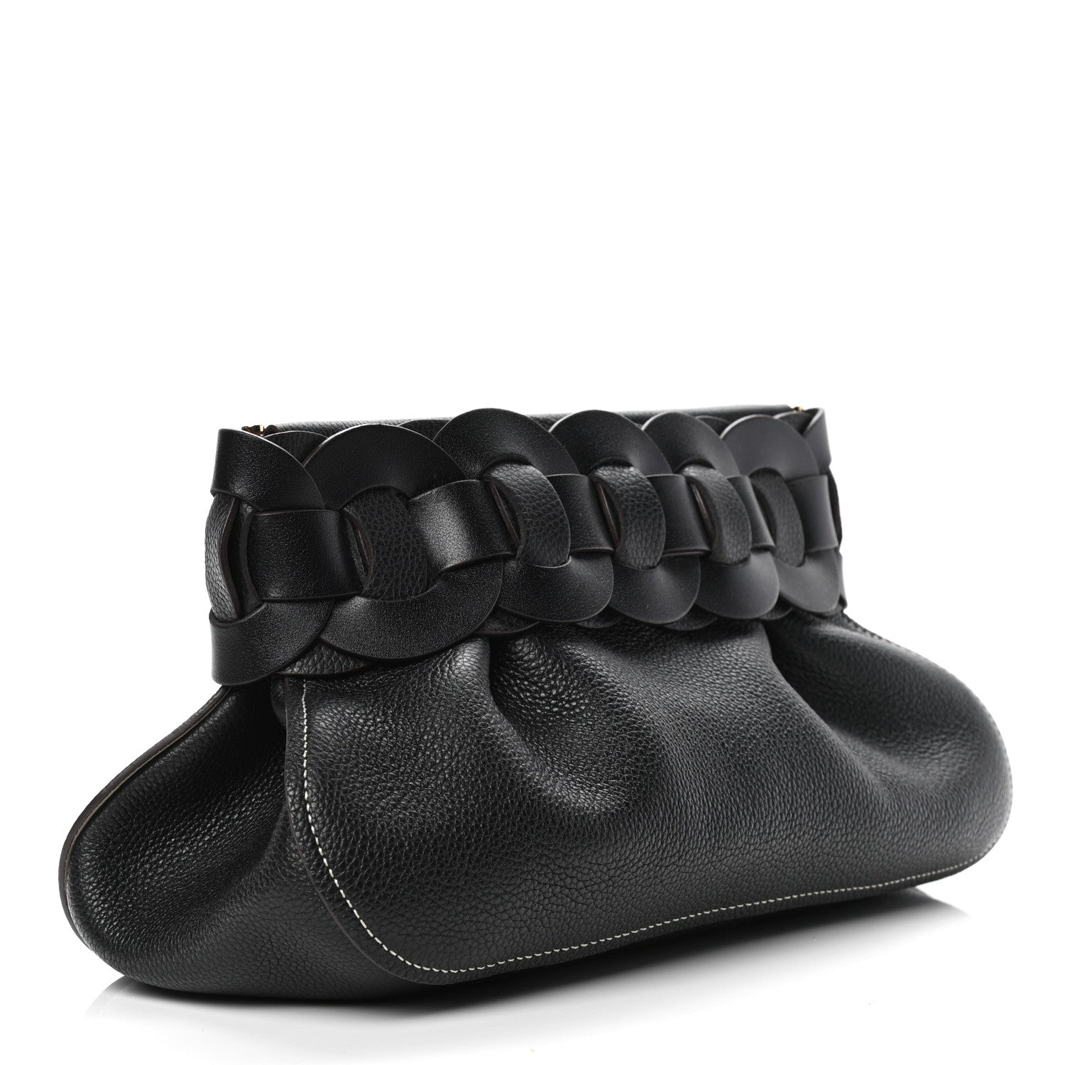 Chloe Grained Calfskin Darryl Clutch Black 2 of 5