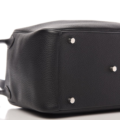 Hermes Taurillon Clemence Lindy 30 Black 6 of 11