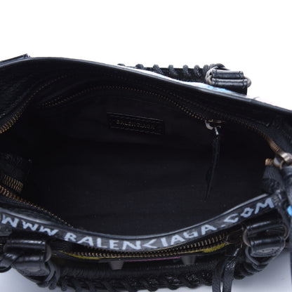 Balenciaga Agneau Arena Graffiti All Over Classic Hardware Mini City Black Multicolor 4 of 10