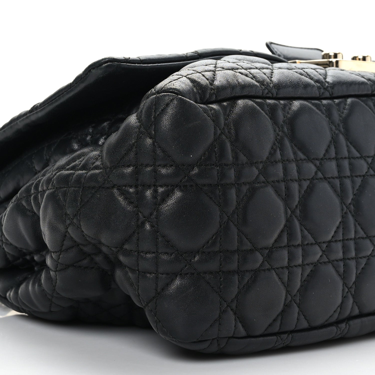 Christian Dior Lambskin Cannage Large New Lock Flap Black 7 of 8