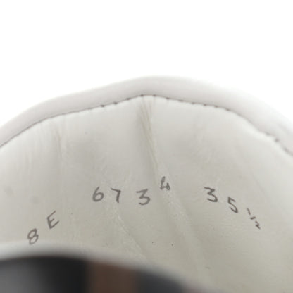 Fendi Vitello FF Embossed Womens Slip On Sneakers 35.5 Ultra White Maya Black 8 of 14