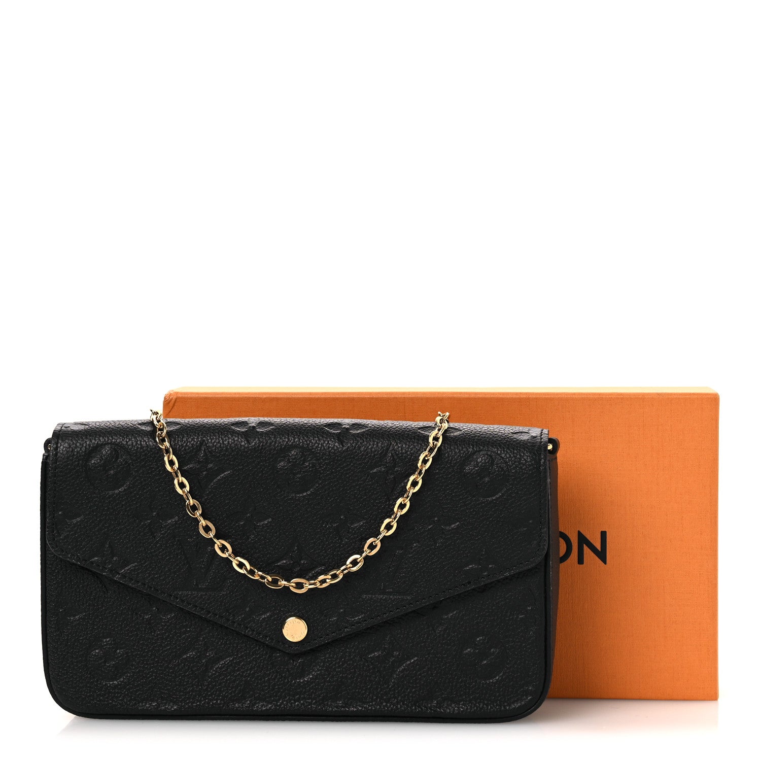Louis Vuitton Empreinte Pochette Felicie Chain Wallet Black 11 of 11