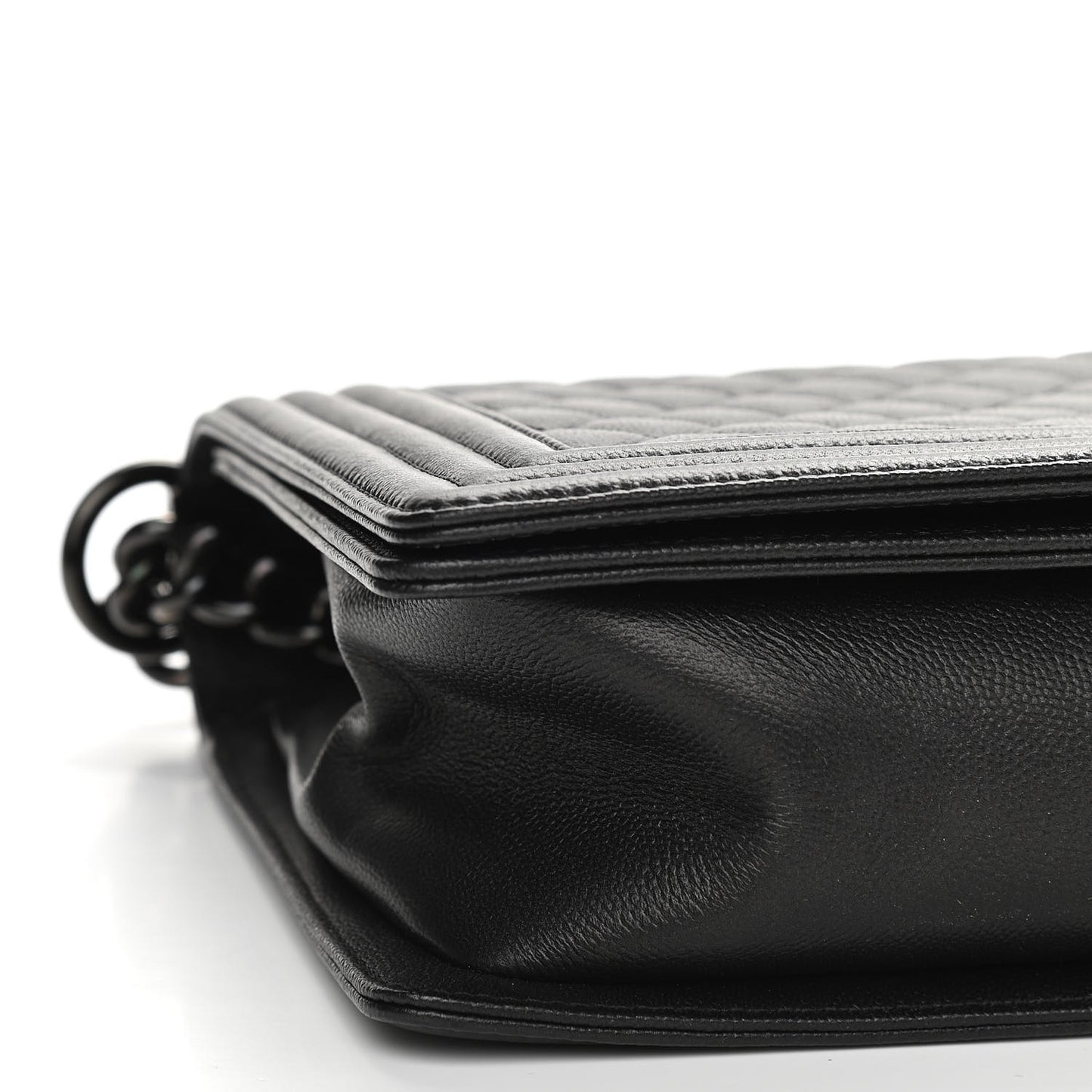 Caviar Quilted New Medium Boy Flap So Black