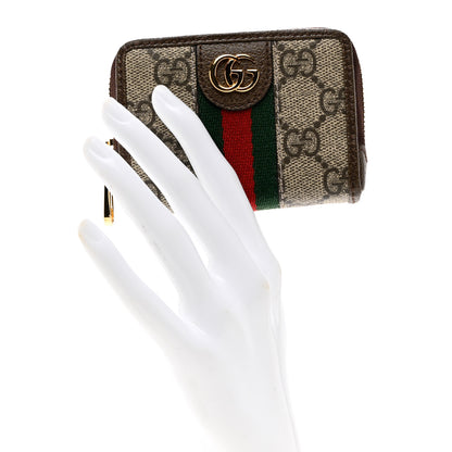 Gucci GG Supreme Monogram Web Ophidia Playing Card Case Beige New Acero 2 of 8
