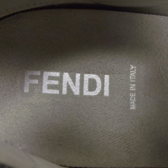 Fendi Vitello Perforated Sneakers 8 Grigio 8 of 8