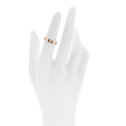 Cartier 18K Pink Gold Diamond 4mm LOVE Wedding Band Ring 50 5.25 2 of 4