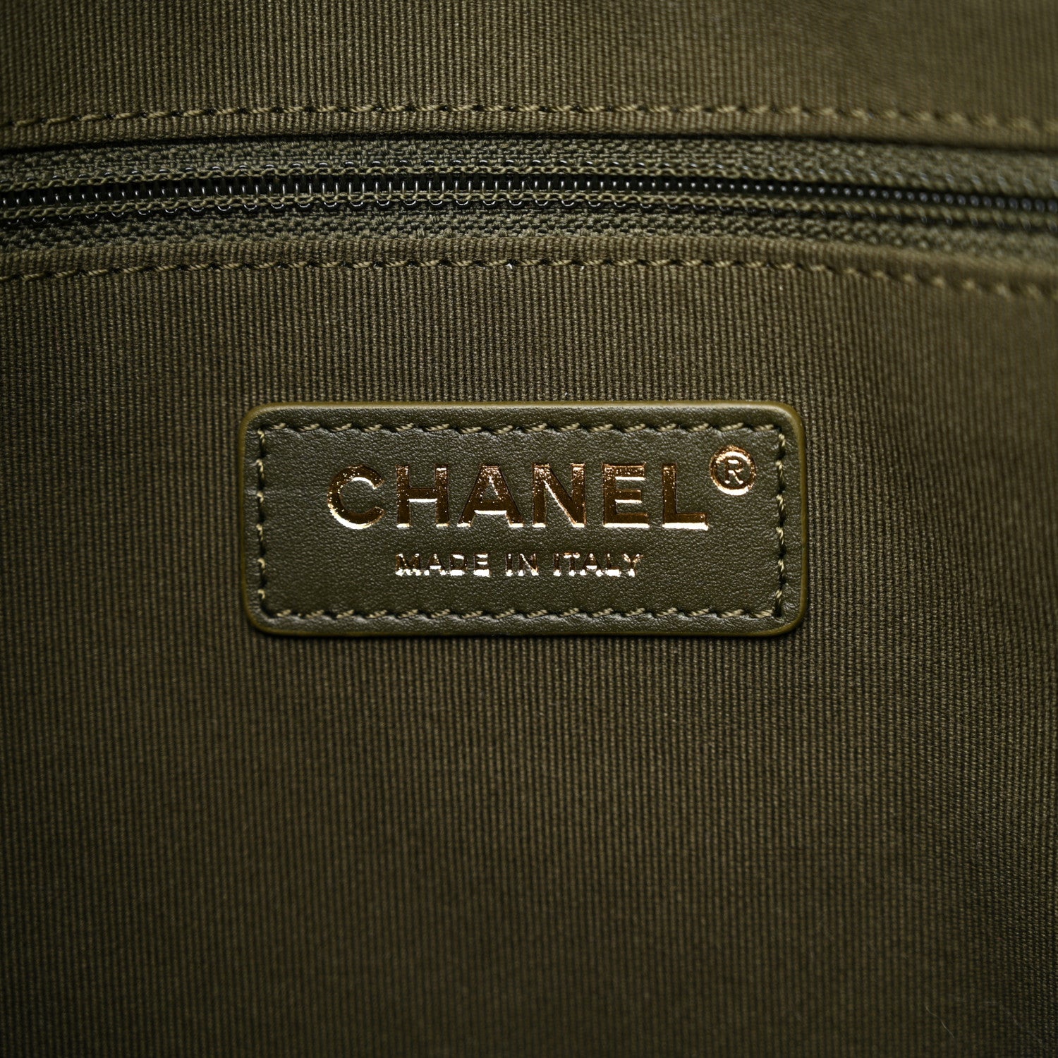 Chanel Calfskin Quilted Coco Mellow Hobo Khaki 6 of 12