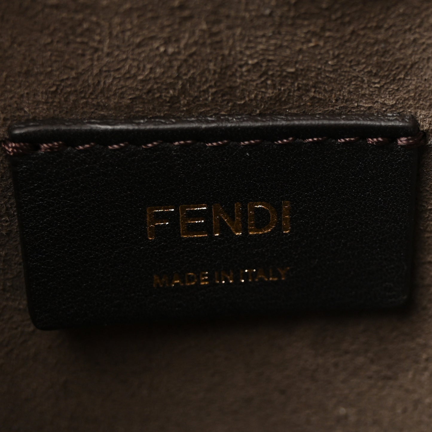 Vitello Liberty F is Fendi Bi-Color FF 1974 Embossed Mini Mon Tresor Bucket Bag Maya Black
