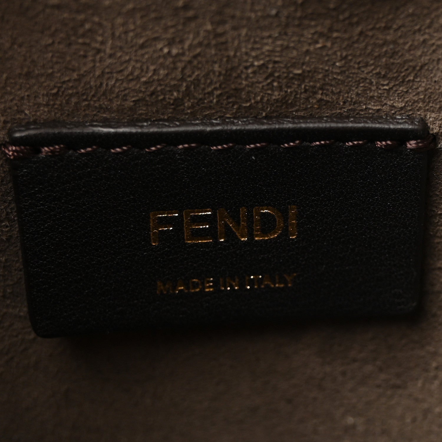 Fendi Vitello Liberty F is Fendi Bi-Color FF 1974 Embossed Mini Mon Tresor Bucket Bag Maya Black 6 of 10