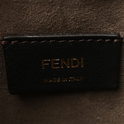Fendi Vitello Liberty F is Fendi Bi-Color FF 1974 Embossed Mini Mon Tresor Bucket Bag Maya Black 6 of 10