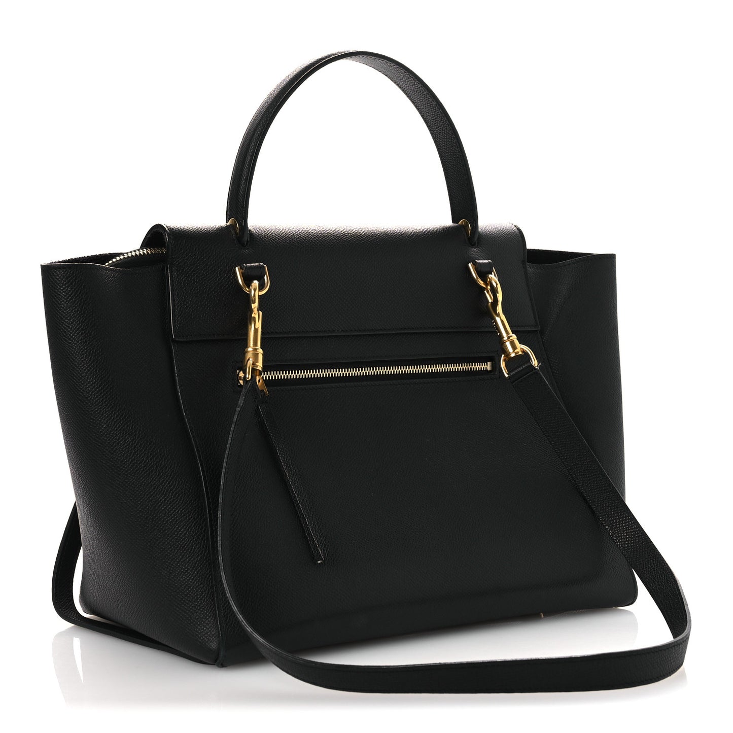 Grained Calfskin Mini Belt Bag Black