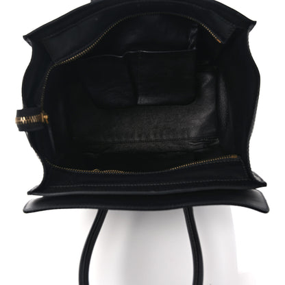 Celine Smooth Calfskin Micro Luggage Black 4 of 8