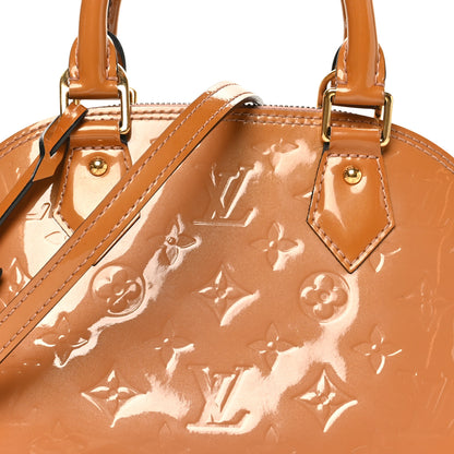 Louis Vuitton Vernis Alma BB Rose Velours 7 of 9