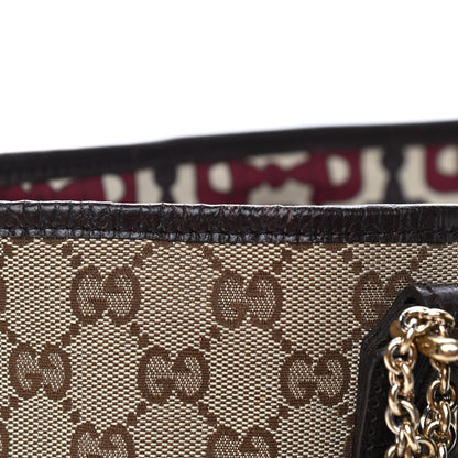 Gucci Monogram Medium Jolicoeur Tote Dark Brown 9 of 11