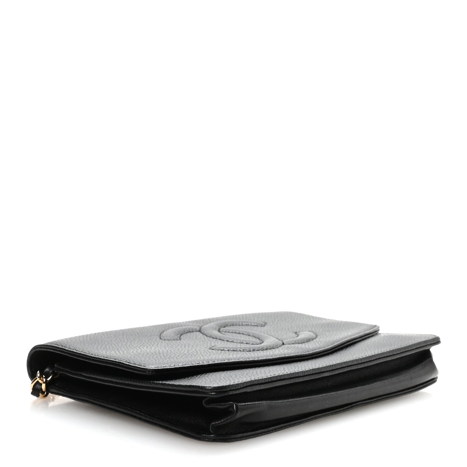 Chanel Caviar Timeless CC Wallet On Chain WOC Black 3 of 11