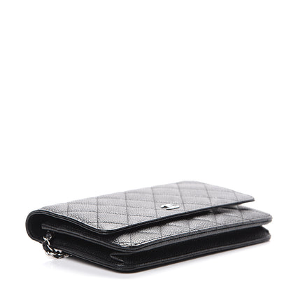 Chanel Caviar Quilted Wallet On Chain WOC Black 3 of 11