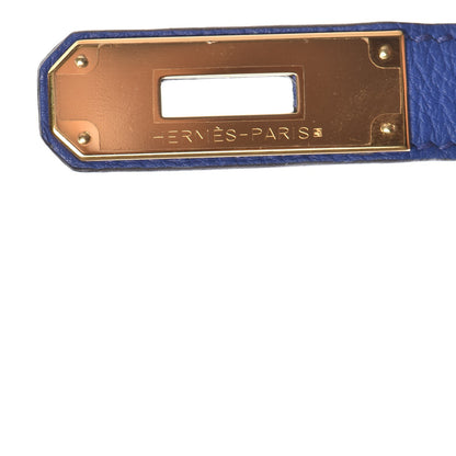 Hermes Togo Birkin 30 Bleu Electrique 18 of 34