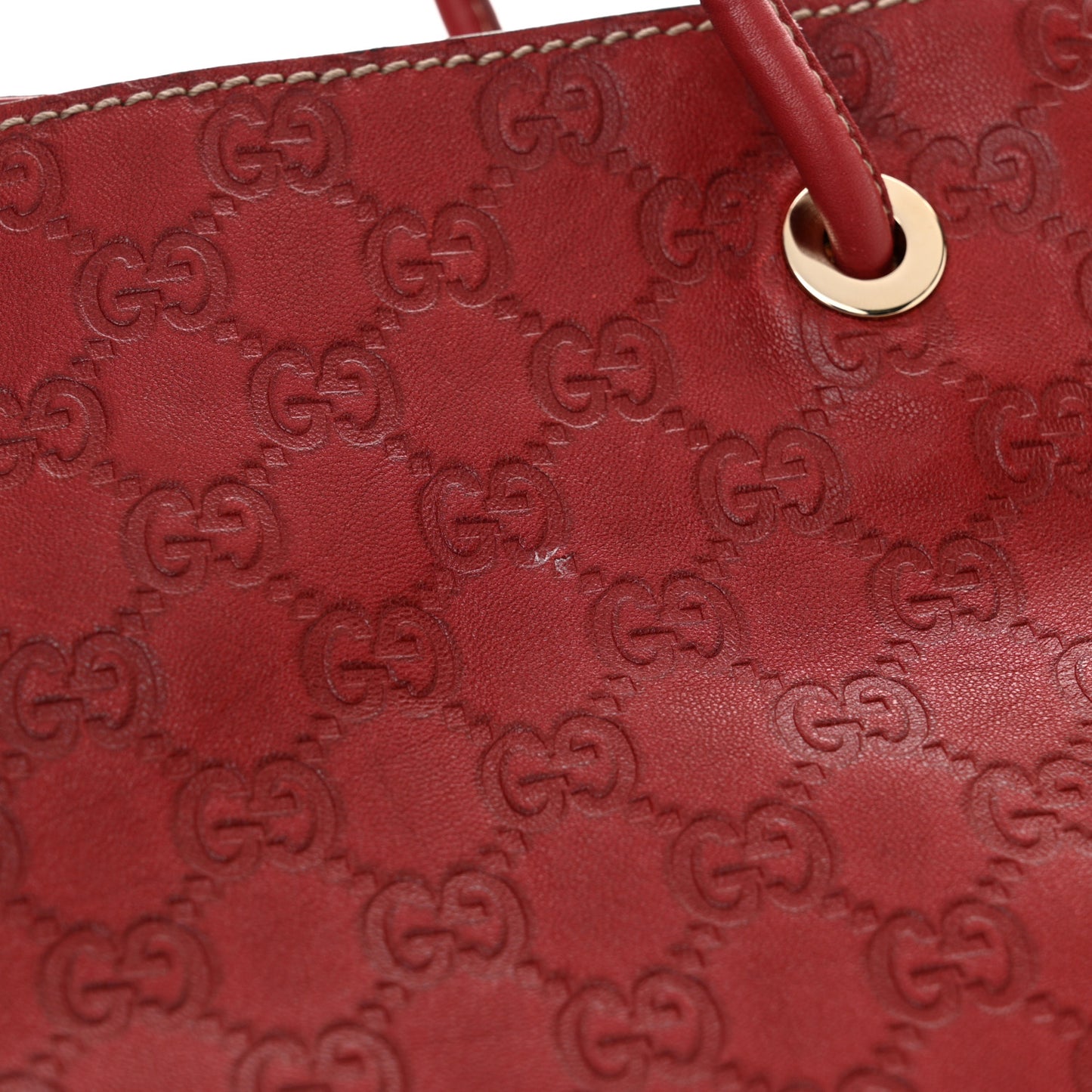 Guccissima Monogram Gifford Tote Red