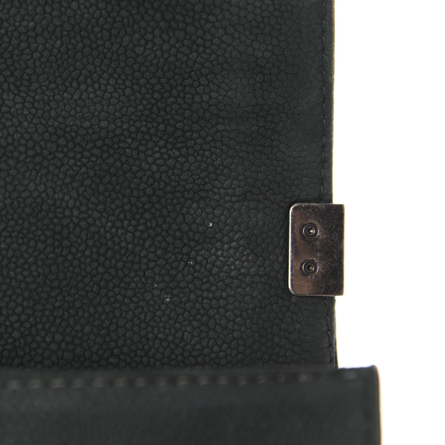 Chanel Iridescent Caviar Quilted Medium Boy Flap Dark Green 12 of 18