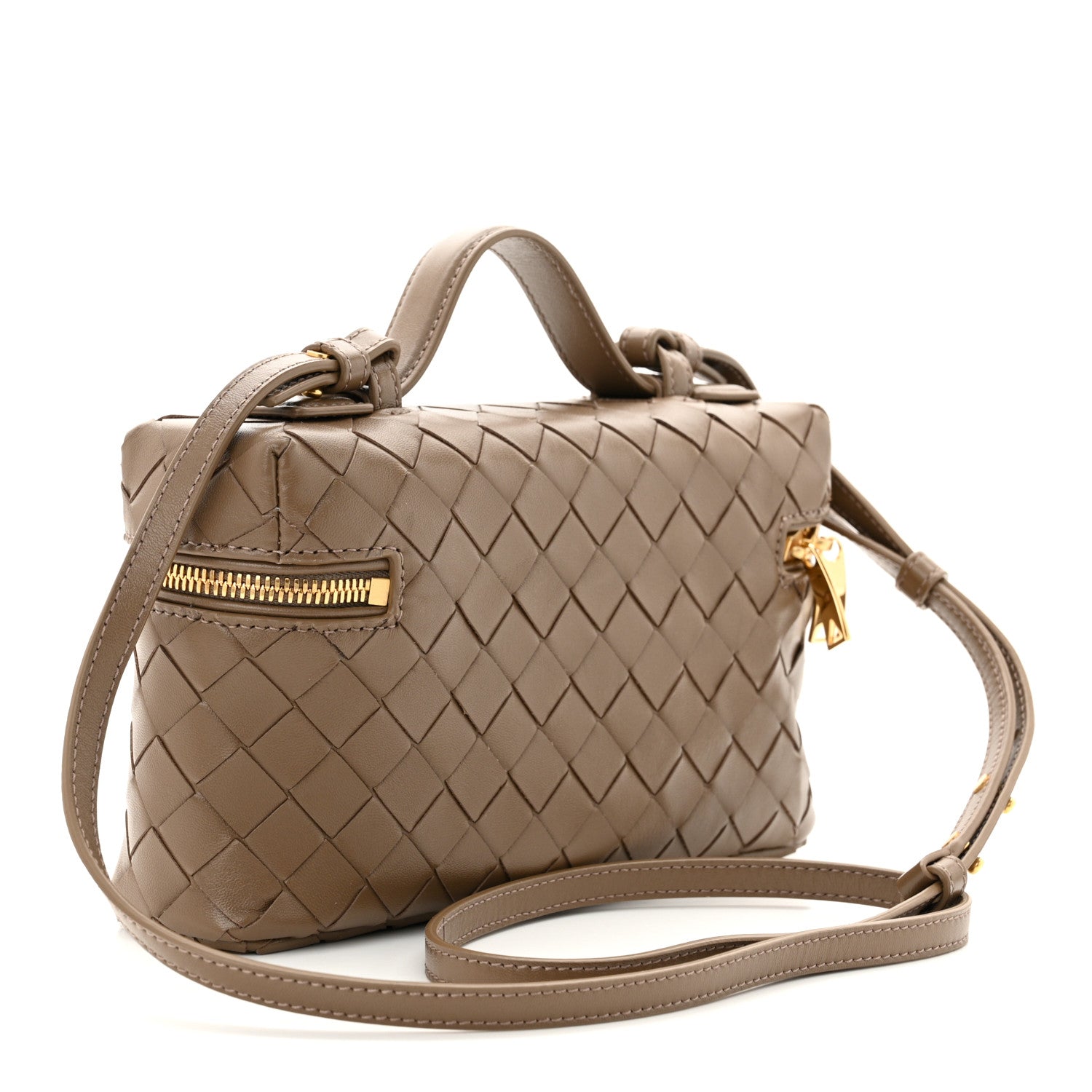 Bottega Veneta Calfskin Intrecciato Bang Bang Vanity Case Pinecone 3 of 10